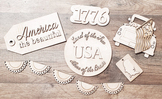 Land of the Free: Laser Tiered Tray Collection A1858N