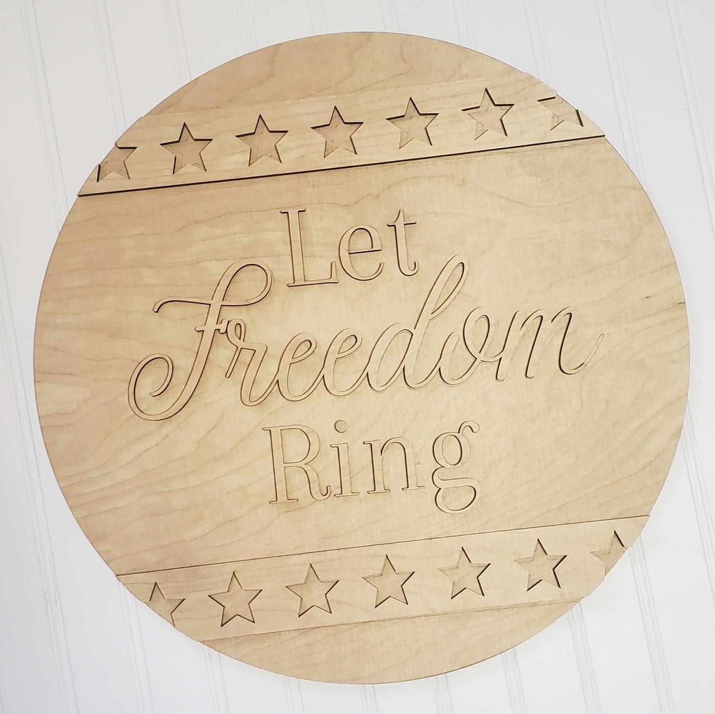 Let Freedom Ring: 3D round door hanger A1854N