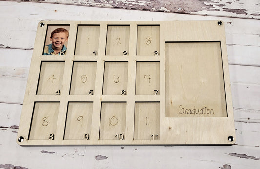 Personalized K-12 Photoframe A1936N: 3D Rectangle