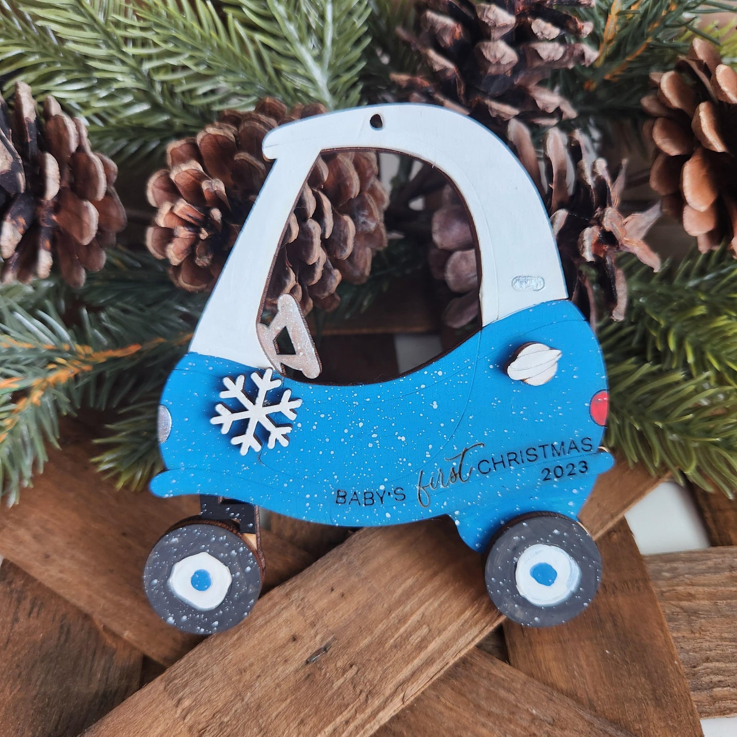 Baby's First Christmas Little Car A4331N: 3D Ornaments