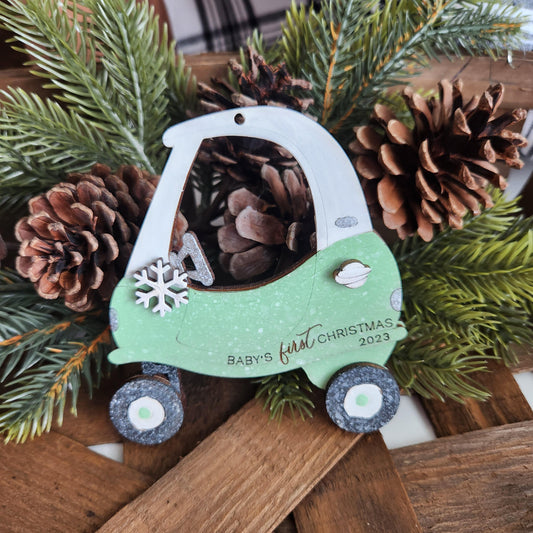 Baby's First Christmas Little Car A4331N: 3D Ornaments