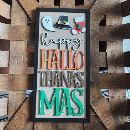 HappyHalloThanksMas A8444N: 3D Rectangle