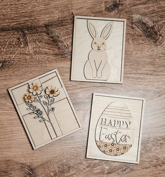 Happy Easter A5731: 3D Sign trio