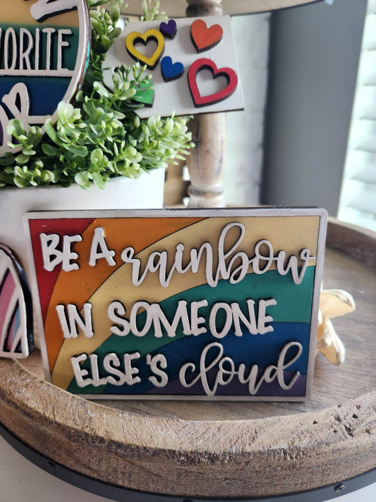 Rainbow love: Laser Tiered Tray Collection A1898N