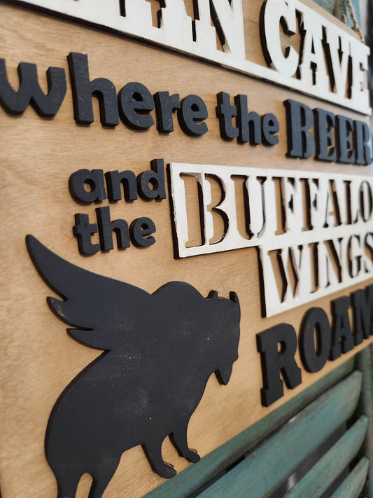 Man Cave: 3D Rectangle A1875N