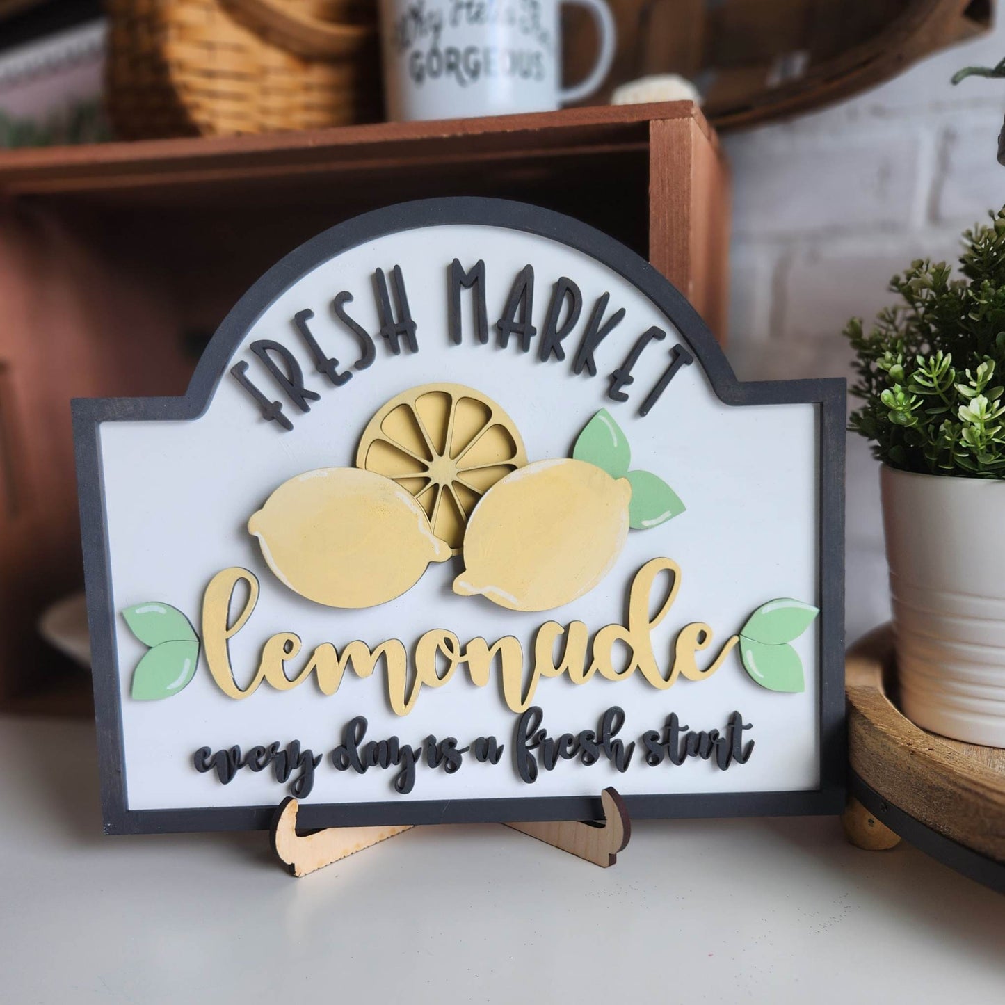 Fresh Market Lemonade: 3D Rectangle A1885N