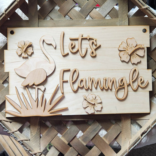 Let's Flamingle Flamingo: 3D Rectangle A1911N