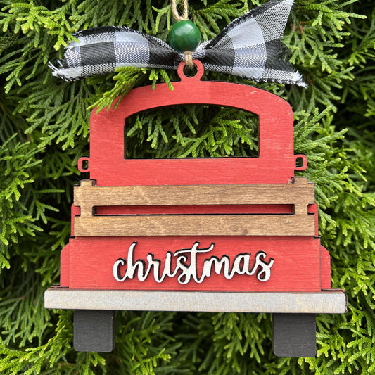 Vintage Truck Gift Card Holder A1978N: 3D Ornaments