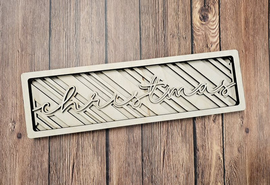 Chunky Christmas Shelf Sitter A4342N: 3D Plank