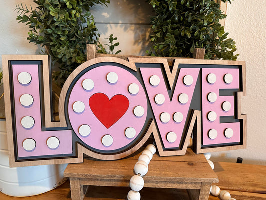 Marquee LOVE A5628N: Chunky Shelf Sitter