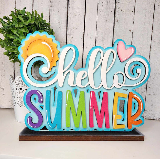 Hello Summer: Chunky Shelf Sitter