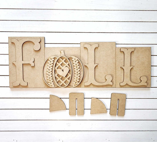 Fall Word Block set A5740