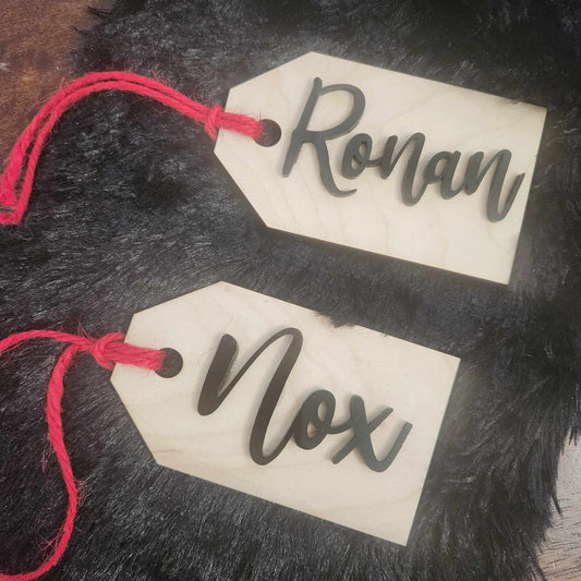 Classic Stocking Tag A5812: 3D Ornaments