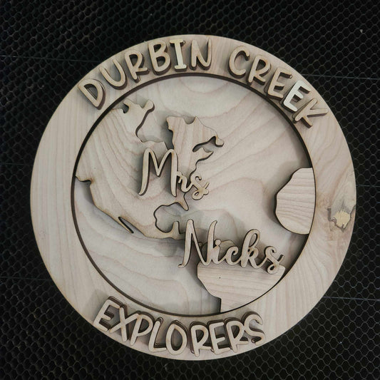 Durbin Creek Explorers A5795: 3D round door hanger