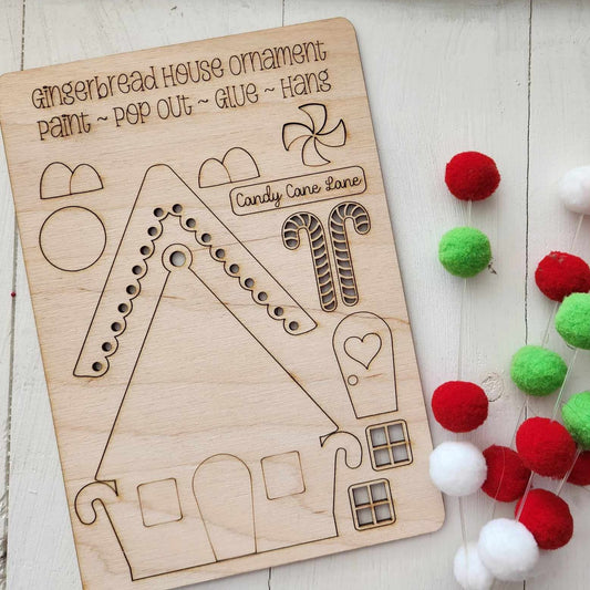 Gingerbread house A5818: pop out kits