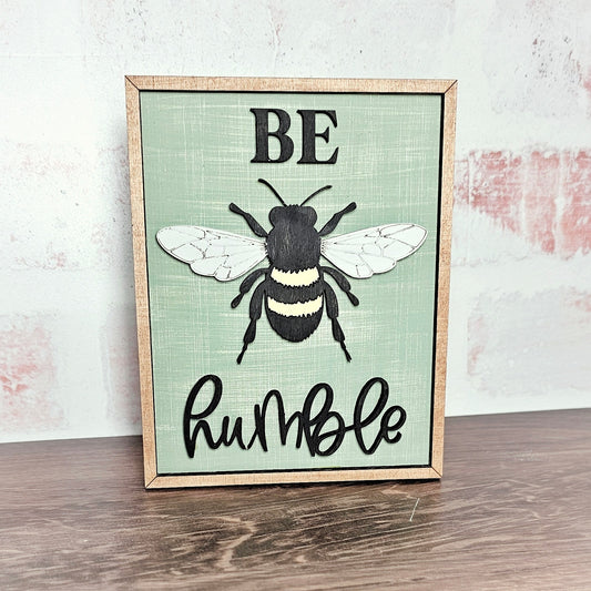 Bees & Blooms A5831: 3D Sign trio