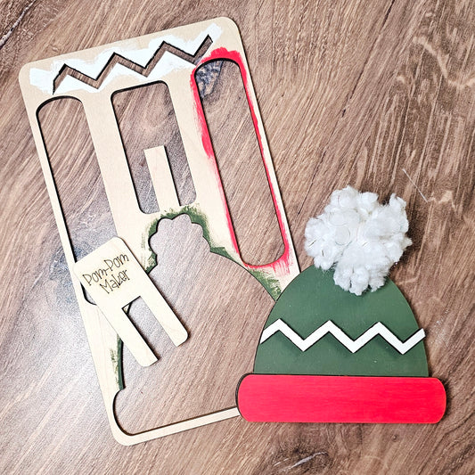 Christmas Beanie Hat A5815: pop out kits