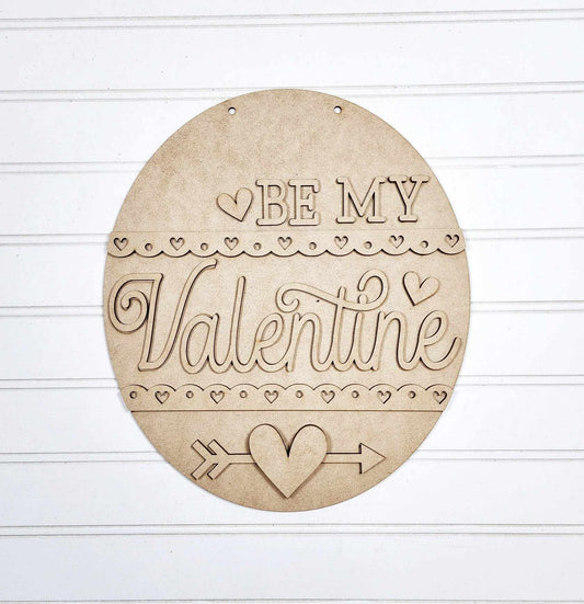 Be my Valentine A5824: 3D round door hanger