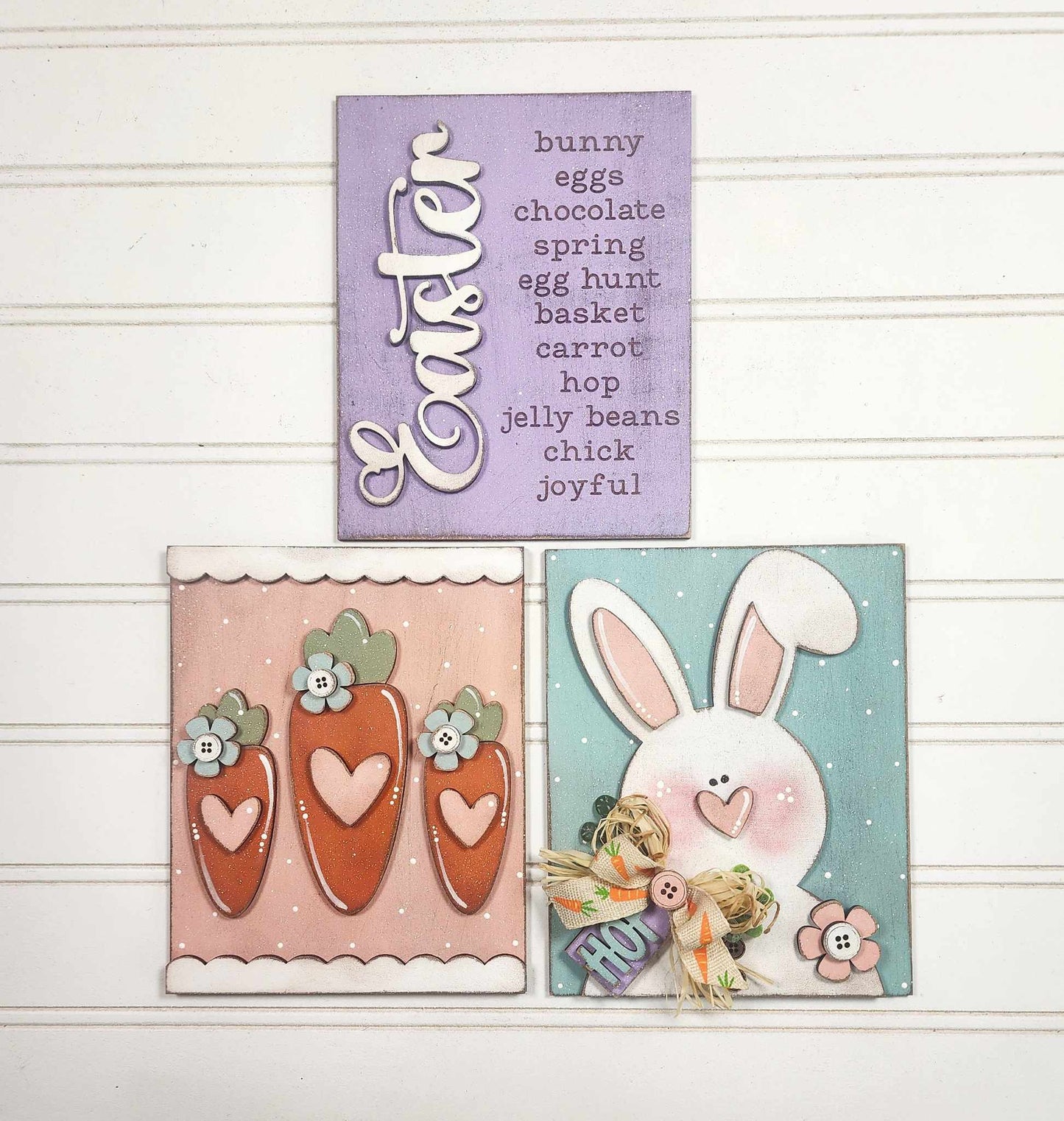 Easter mini trio A5865 3D Sign trio