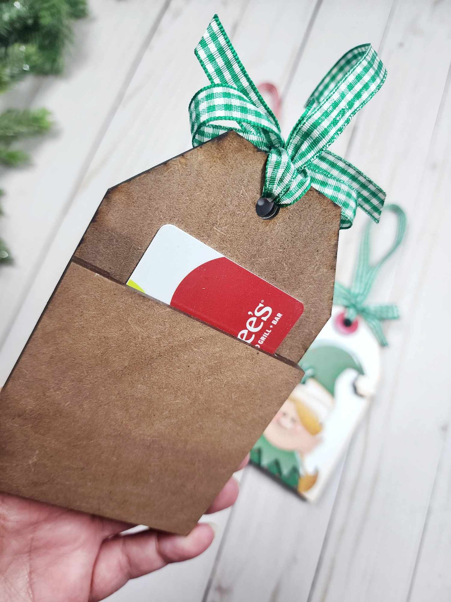 Elf Gift tags A6204 3D ornaments