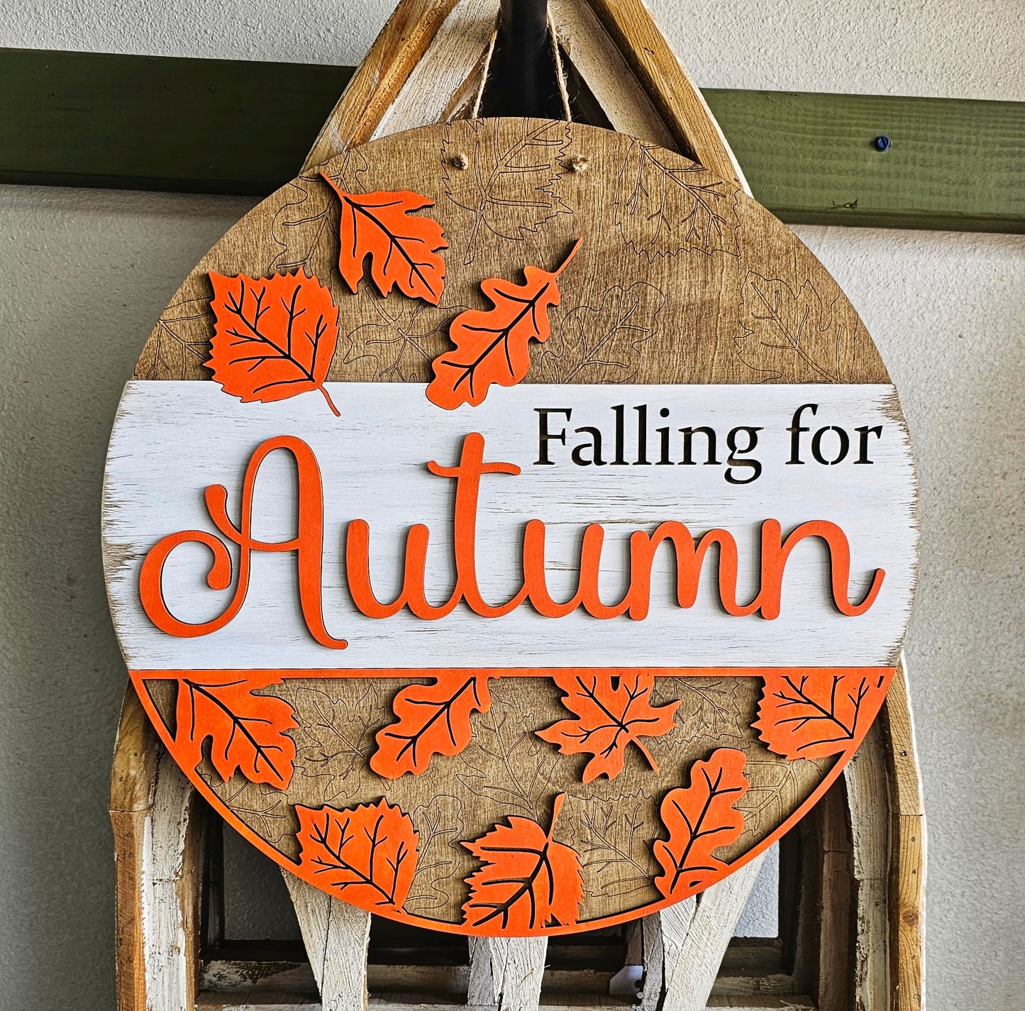 Falling for Autumn A1952N: 3D round door hanger