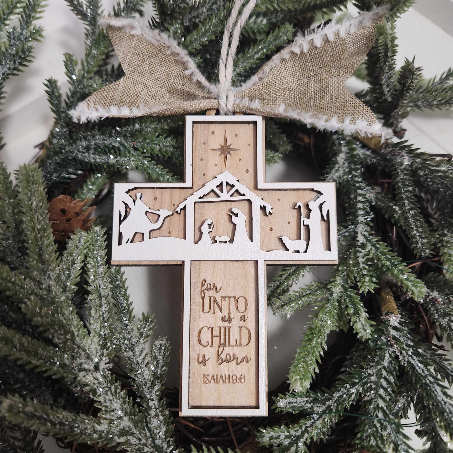 For unto us a child is born A4332N: 3D Ornaments
