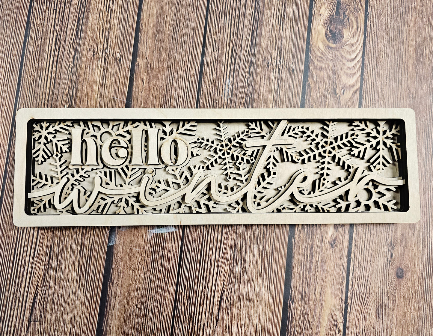 Hello Winter: 3D Rectangle