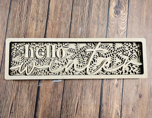 Hello Winter: 3D Rectangle