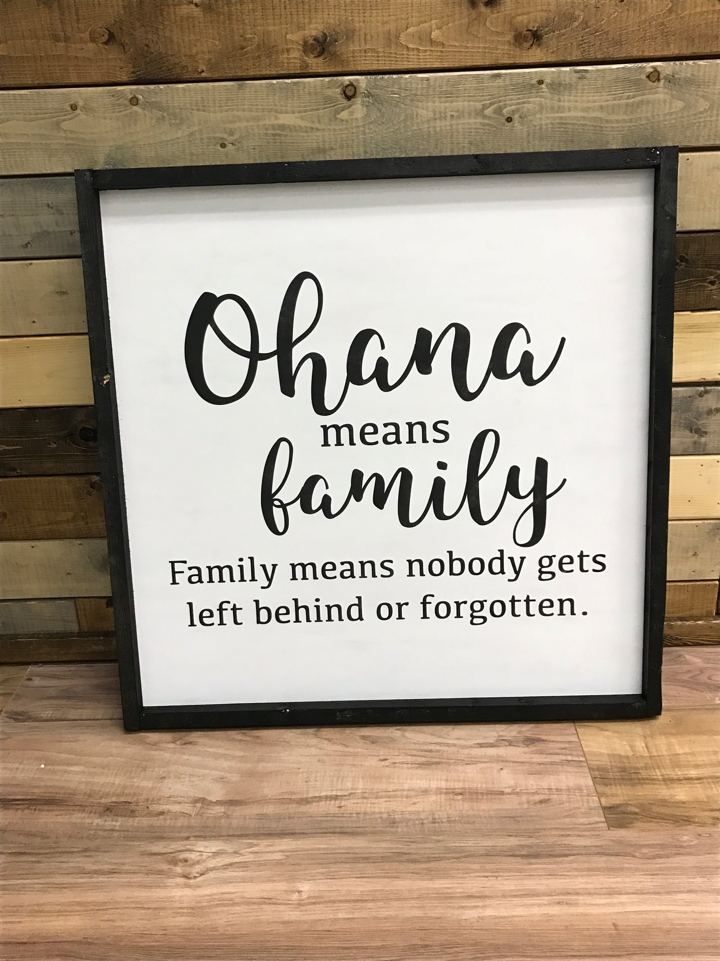 Ohana means family A5852N: Square Design