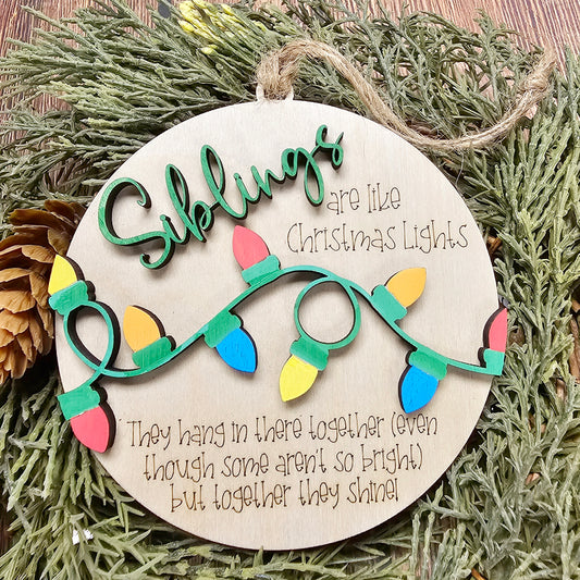Families are like Christmas lights A5970N : 3D Ornaments