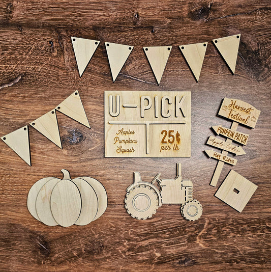 U-Pick Harvest Fest A5727: Tiered Tray Collection