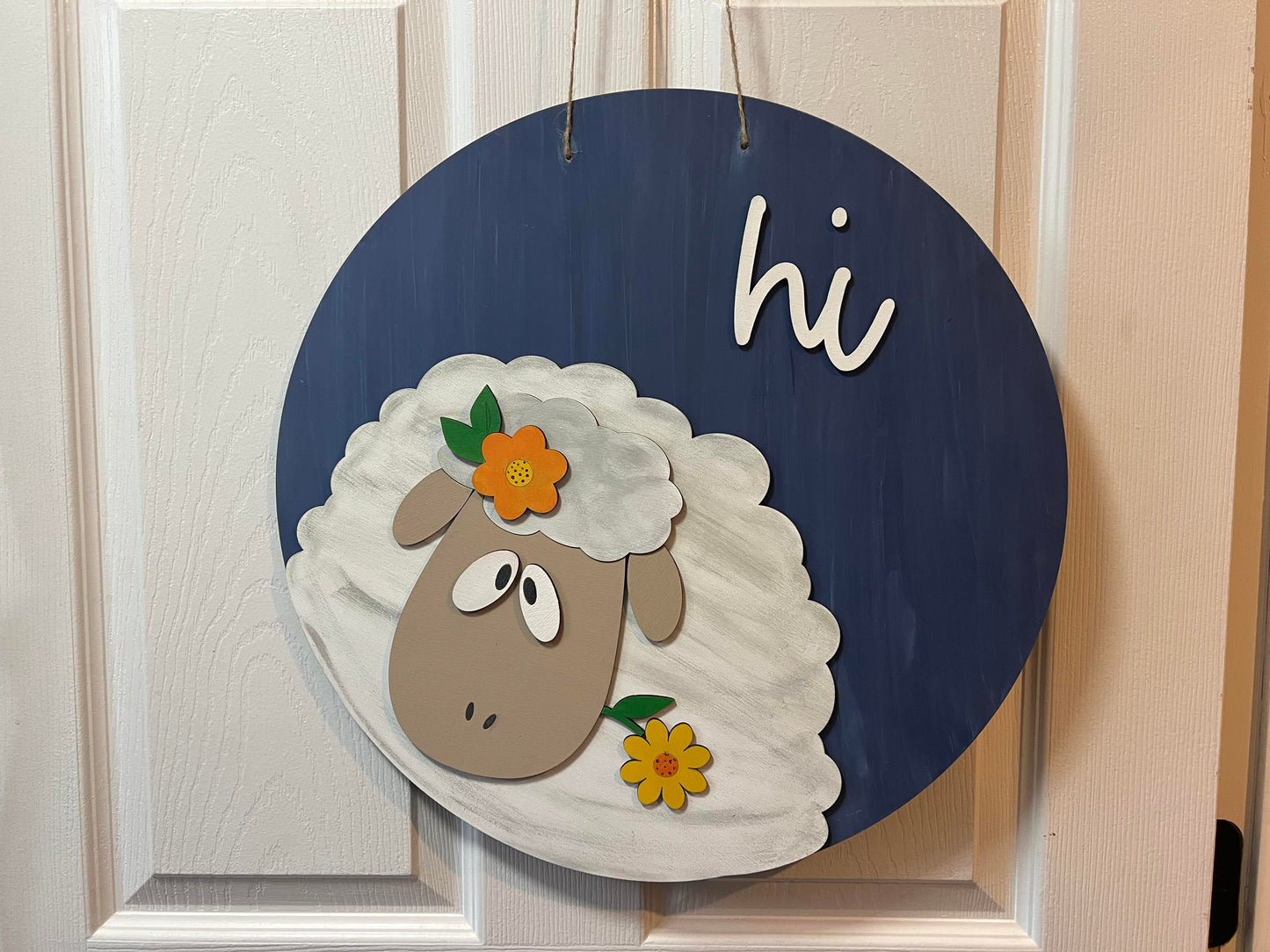 Salutations Sheep A5638N: Round