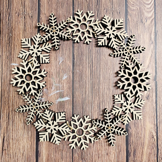 Snowflake Wreath A5835N: Novelty door hanger