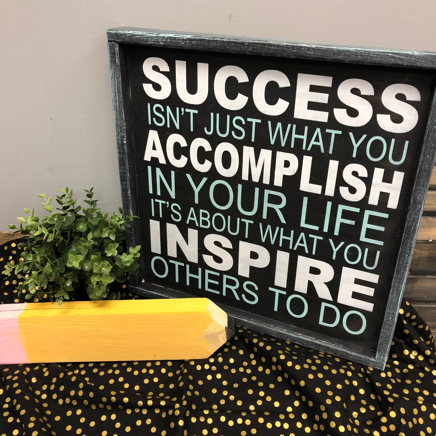 Success isn't just what you accomplish A5672N: Square Design A5672N