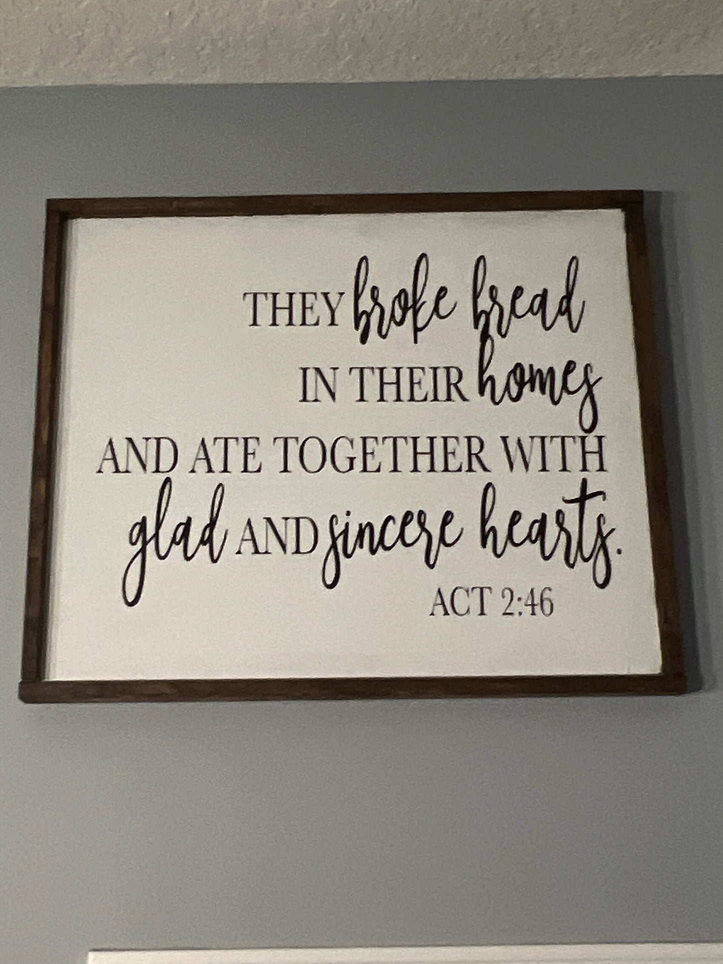 They Broke Bread in their Homes A5851N: Rectangle