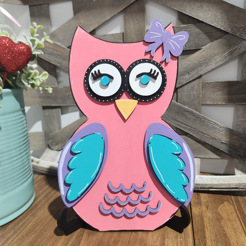 Valentine owl A6228: Shelf Sitter
