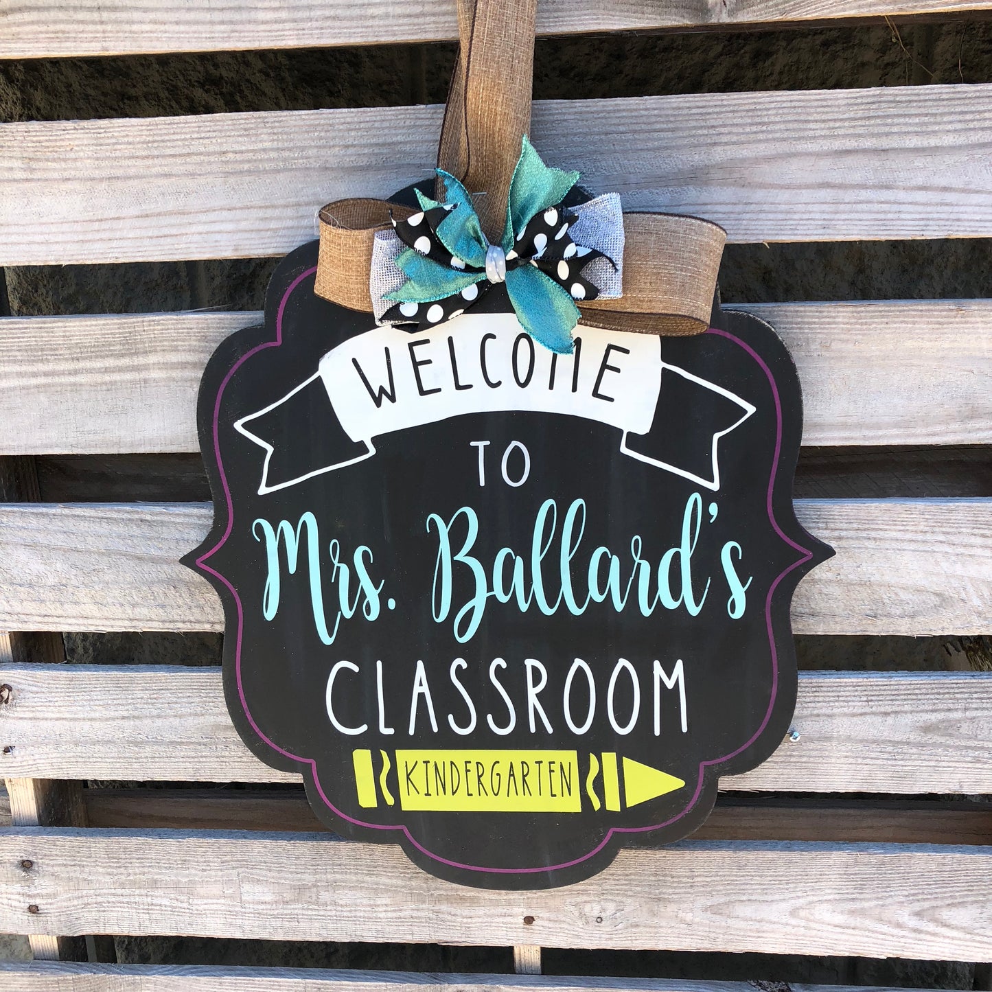 Welcome to our Classroom A5673N: Novelty door hanger A5673N