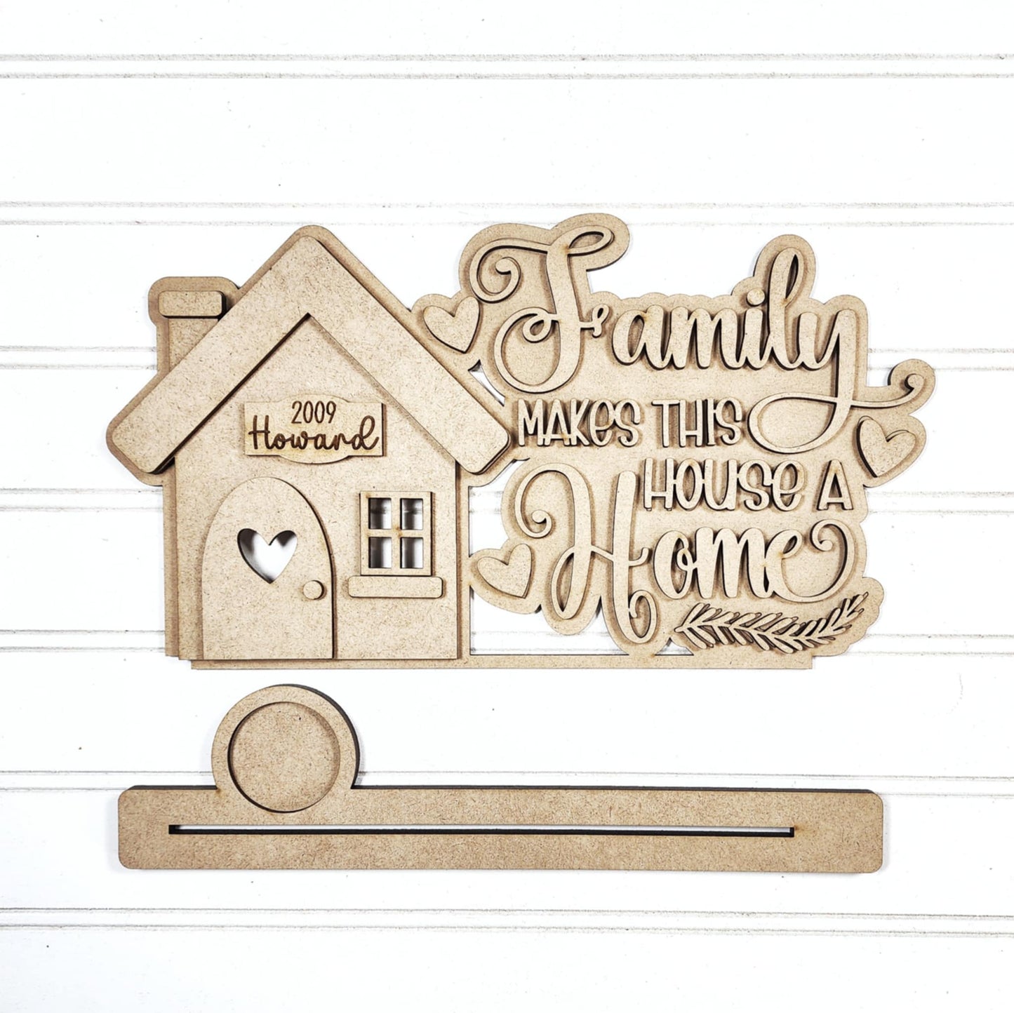 Family makes this house a home A5842: Chunky Shelf Sitter