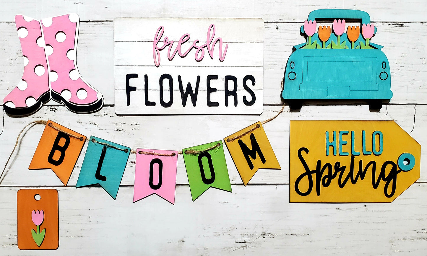 Hello Spring: Laser Tiered Tray Collection A1803N