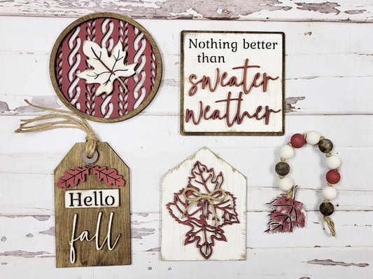 Sweater Weather: Laser Tiered Tray Collection A1688N