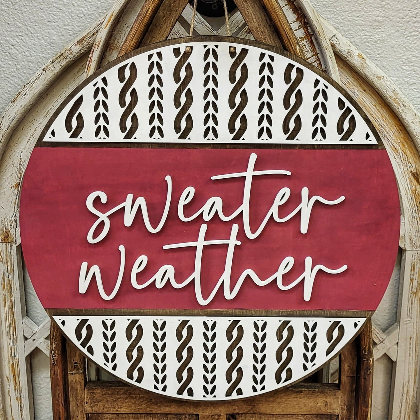 Sweater Weather: 3D round door hanger A1711N