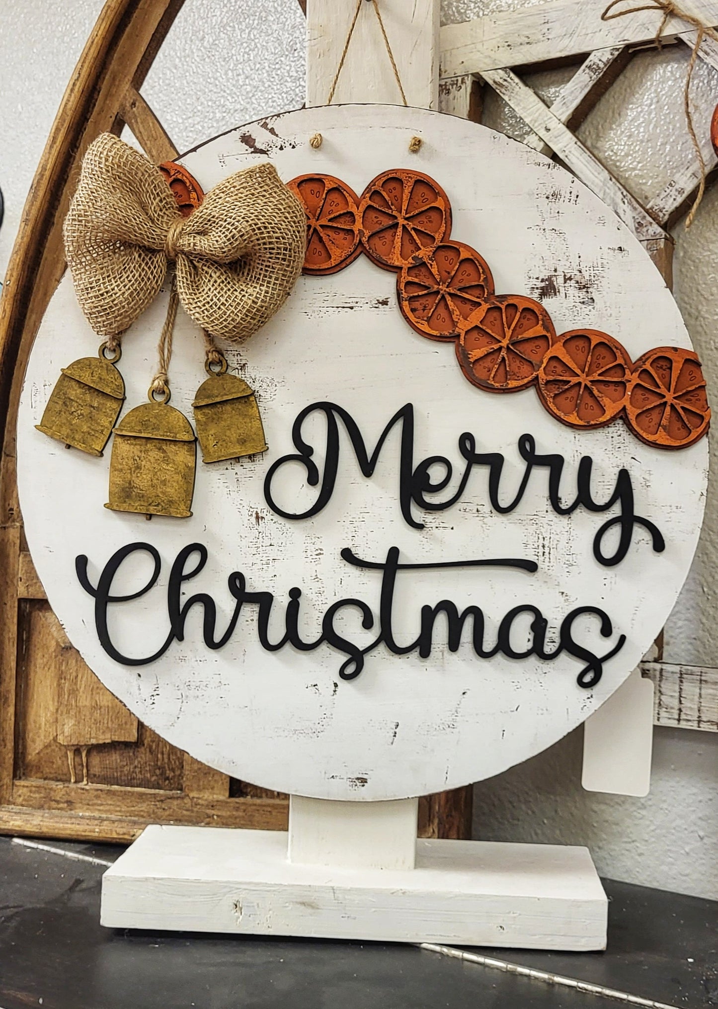 Merry Christmas Hygge: 3D round door hanger A1710N