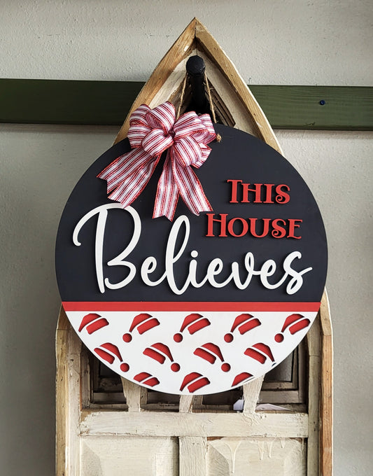 This house believes: 3D round door hanger A1709N