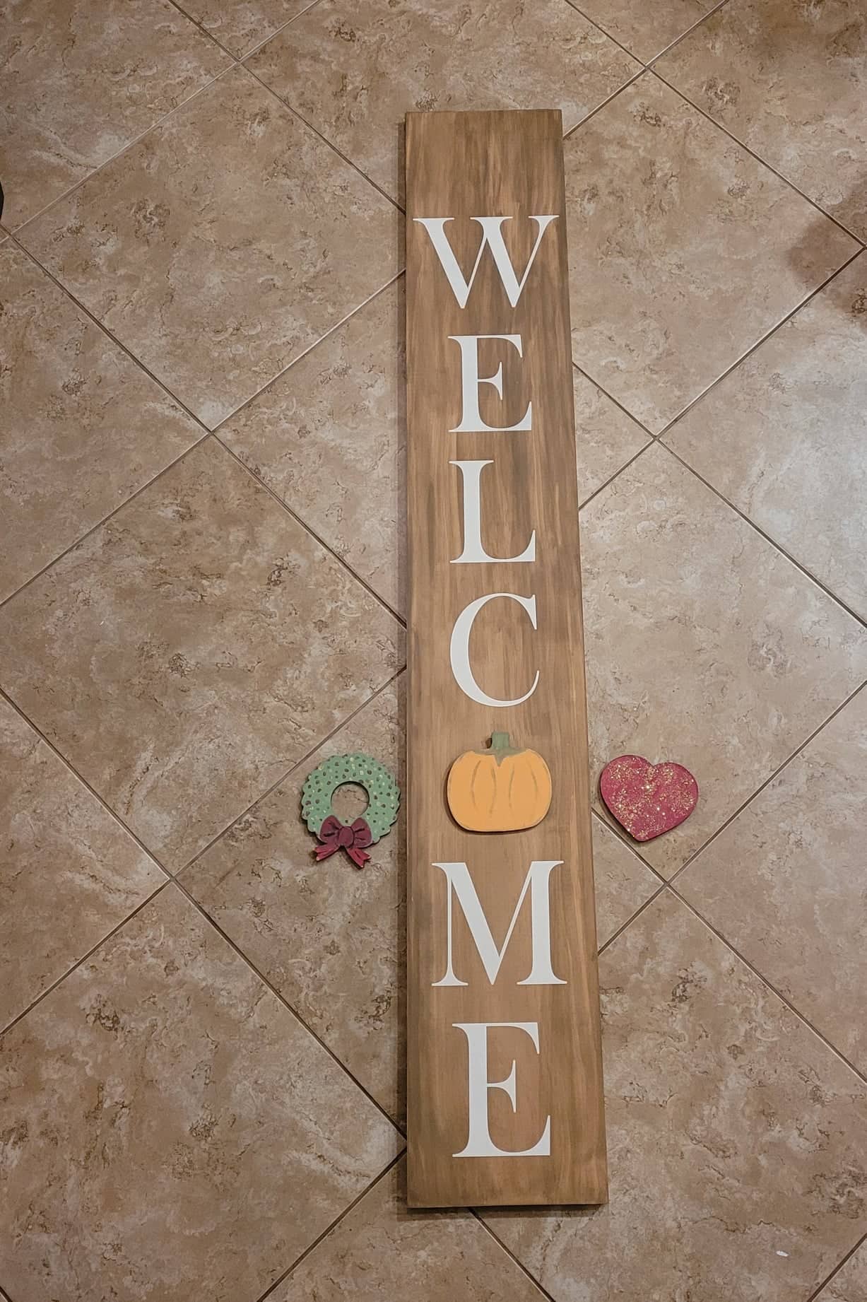 Welcome Porch Leaners : Interchangeable Design A1452N