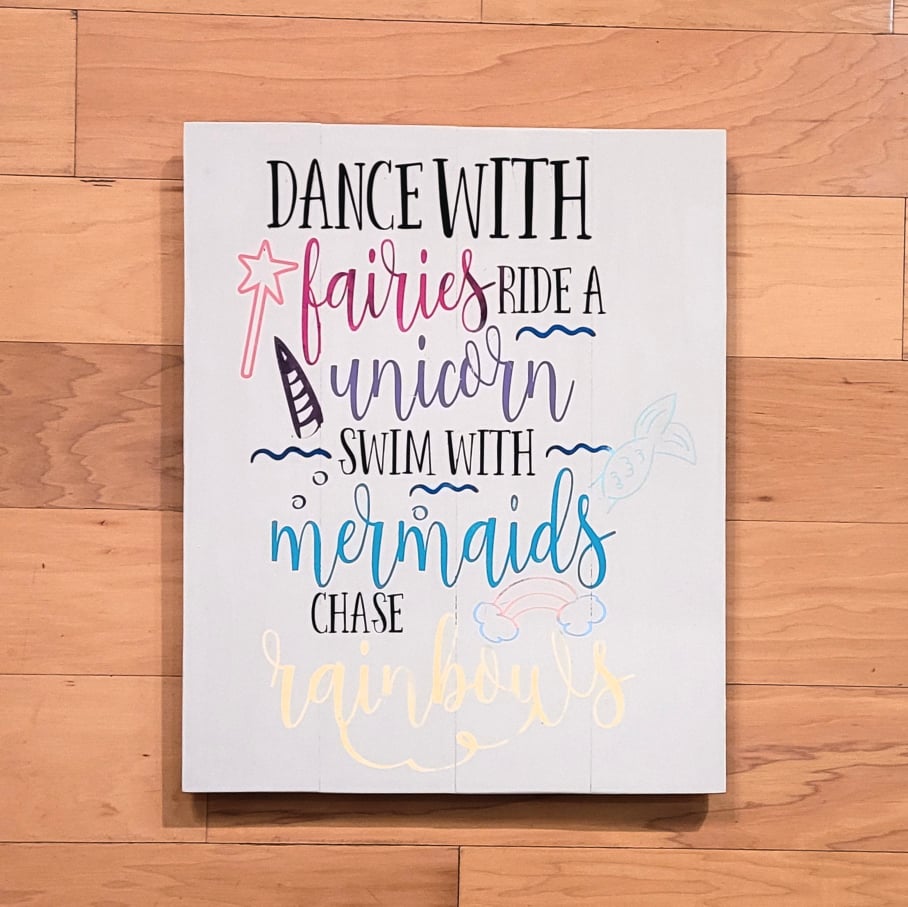 Dance with fairies, ride with a unicorn: Rectangle A1533N