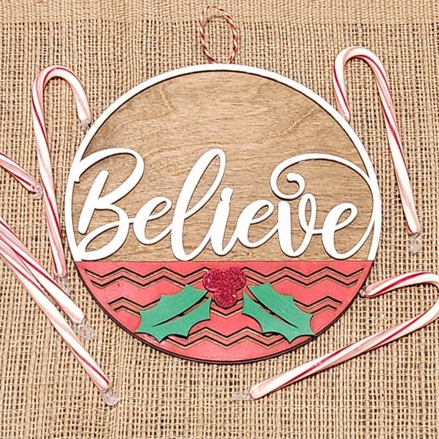 Believe: 3D round door hanger A1745N