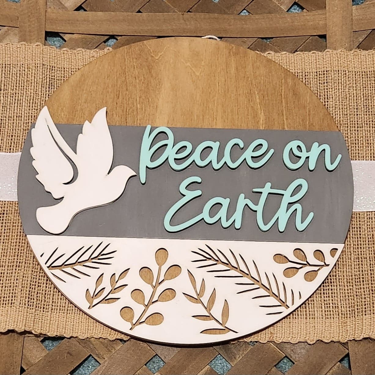 Peace on Earth: 3D round door hanger A1748N