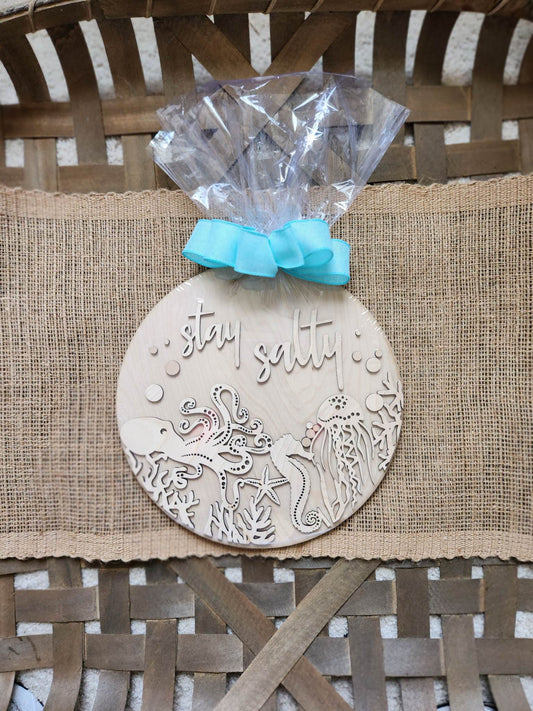 Stay Salty A1818N 3D ROUND door hanger