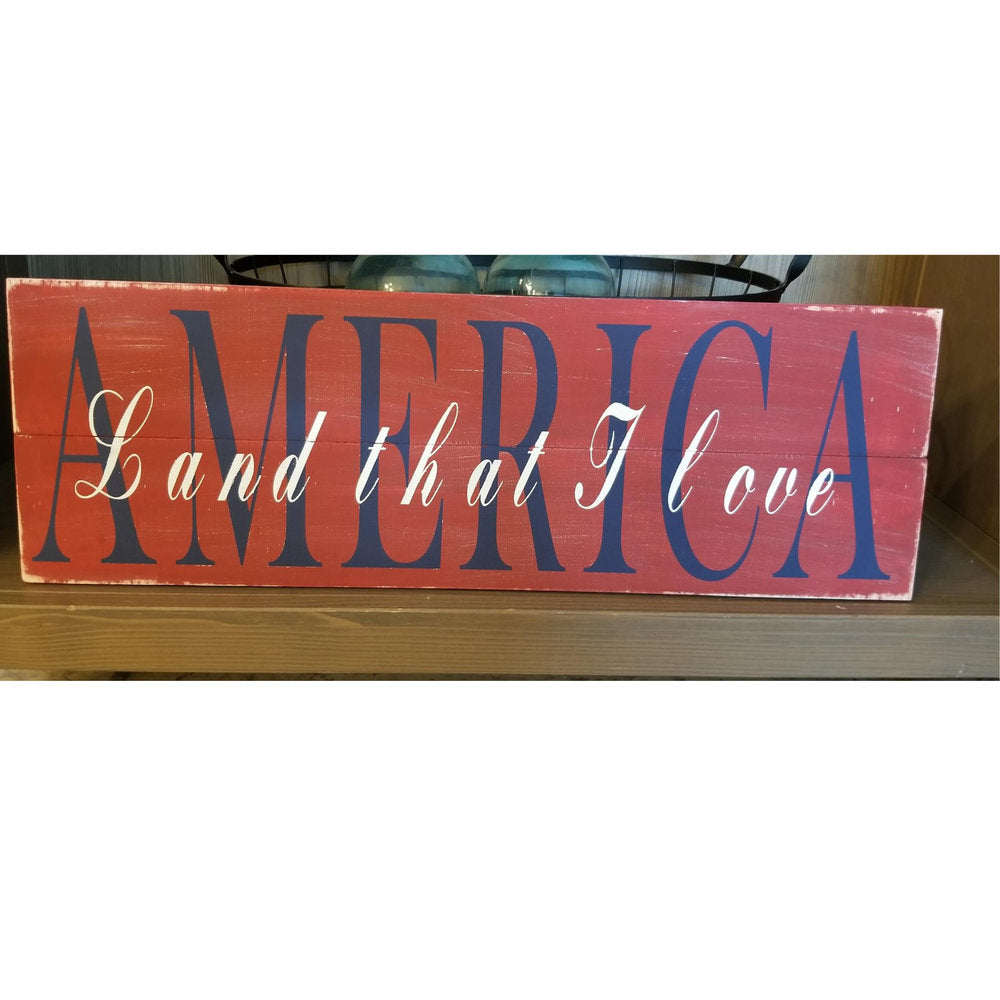 America, Land that I Love: Plank Design A1284N