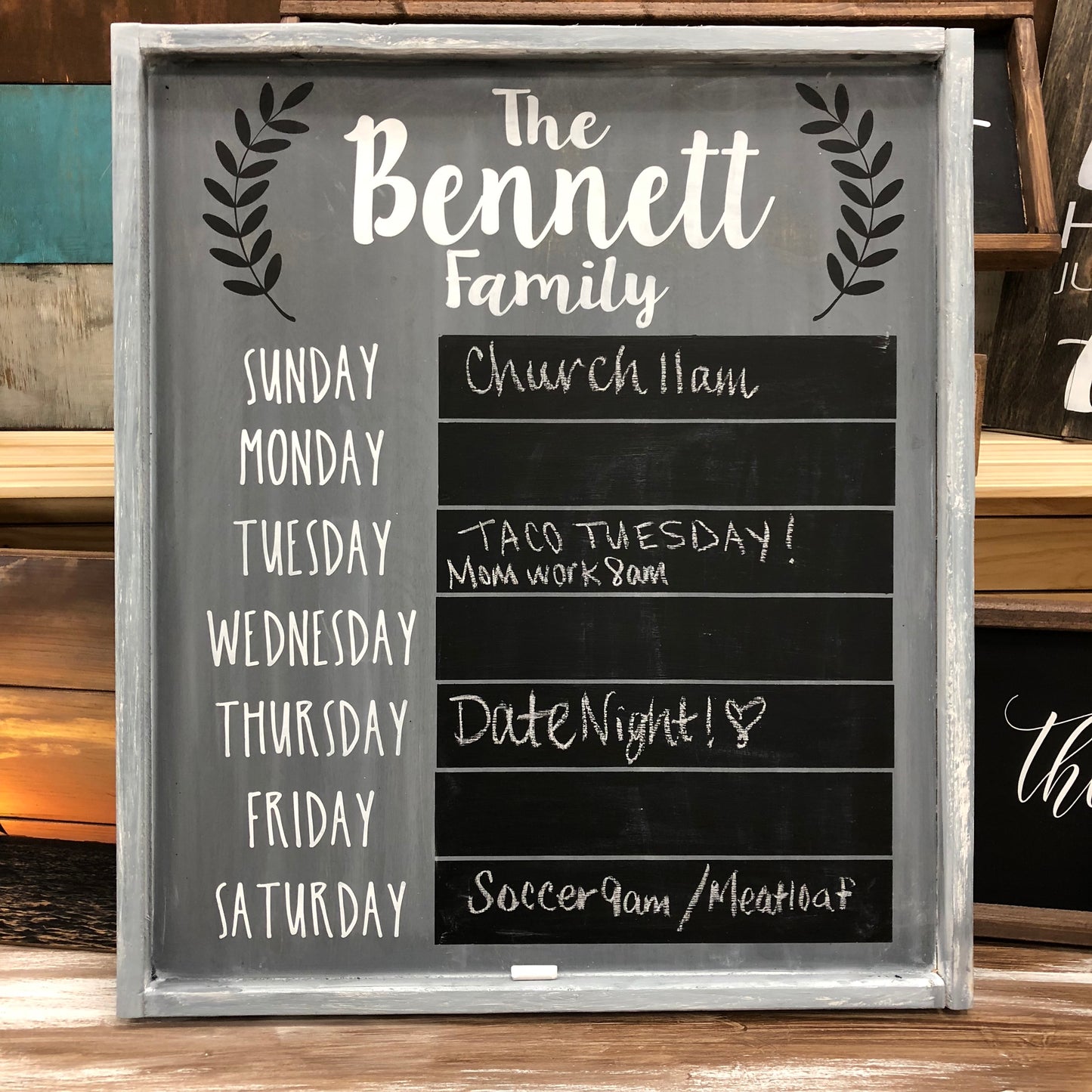 Family weekly planner: Rectangle A1625N